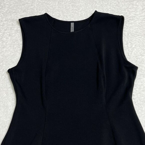 Josh Goot Little Black Dress Women's L Sheath Italian Fabric Stretchy Raw Hem - Picture 11 of 14